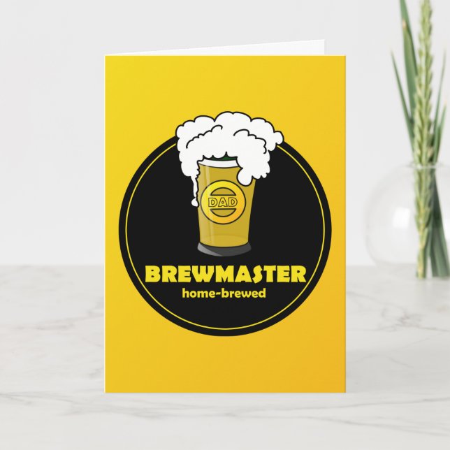 Brewmaster Beer Fars dag-kort Kort (Framsida)