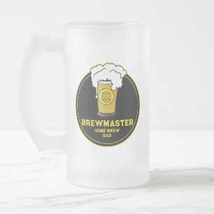 Brewmaster Beer home brew Pappa Frostat Ölglas