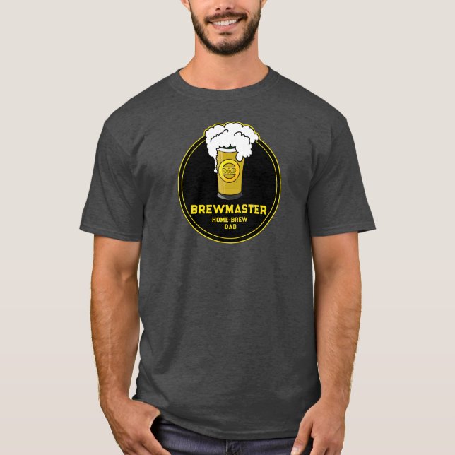Brewmaster Beer home brew Pappa T-Shirt (Framsida)