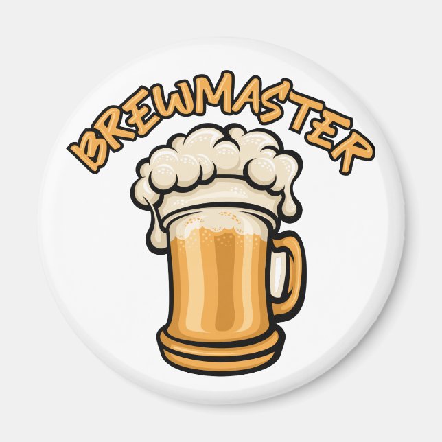 Brewmaster behöver en öl Mugg Magnet (Framsidan)