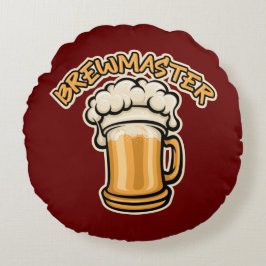 Brewmaster behöver en öl Mugg Rund Kudde
