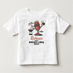 Brews och BBQ Squad Funny Barbeque-Anpassningsbar T Shirt