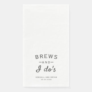 Brews och jag är Brewery Bröllop Pappersservett