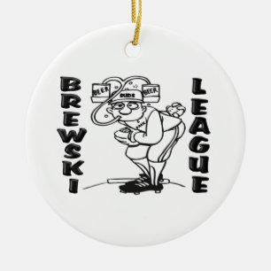 Brewski liga julgransprydnad keramik