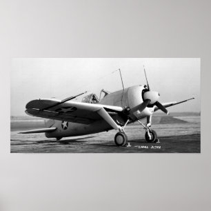 Brewster buffel F2A-2 Poster