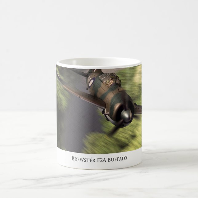 "Brewster F2A Buffalo"mug Kaffemugg (Center)