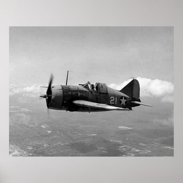Brewster F2A Buffalo Poster (Framsidan)