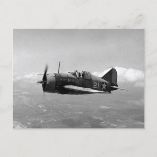 Brewster F2A Buffalo Vykort