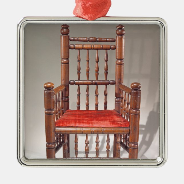 Brewster stol julgransprydnad metall (Framsidan)