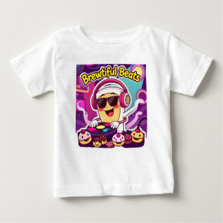 "Brewtiful Beats - DJ Coffee Kopp Tecknad Sticker" T Shirt