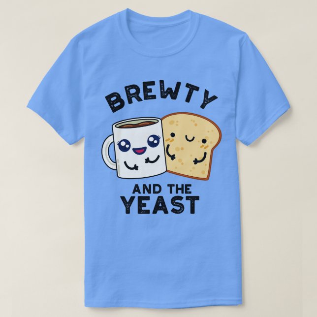 Brewty och Yast Funny Pun T Shirt (Design framsida)