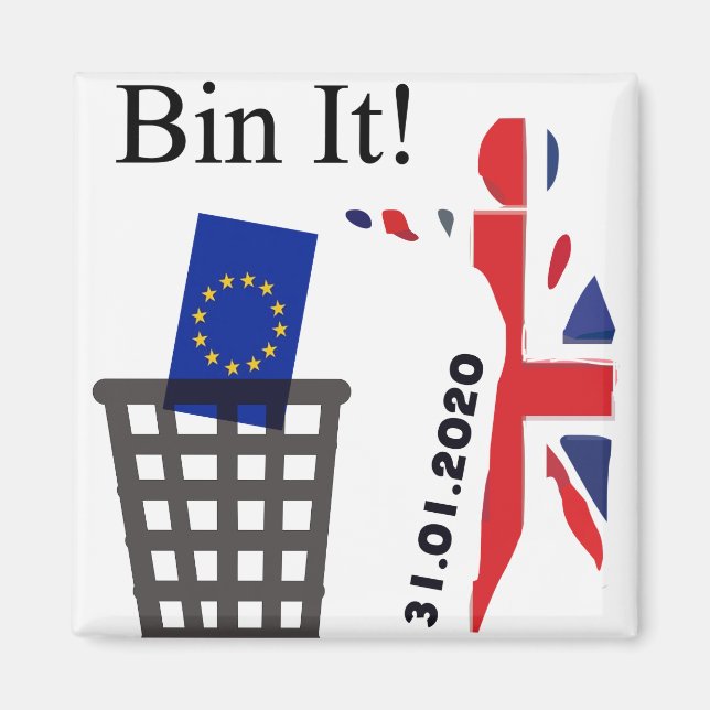 Brexit 31.01.2020 - UK Lövs EU Magnet (Framsidan)