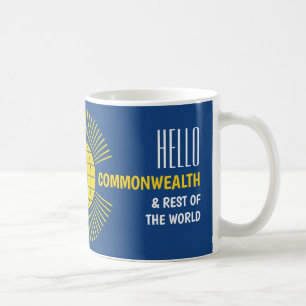 BREXIT Adjö Europa Hej COMMONWEALTH Kaffemugg