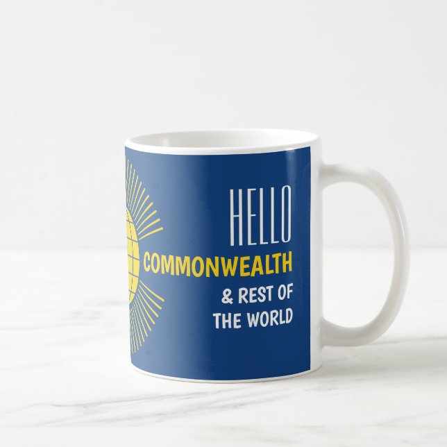 BREXIT Adjö Europa Hej COMMONWEALTH Kaffemugg (Höger)