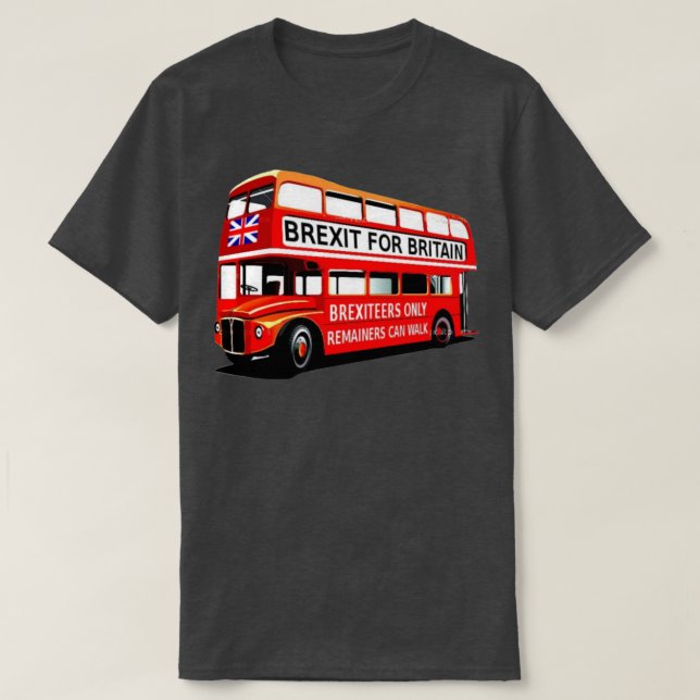 Brexit Buss på Tour T Shirt (Design framsida)