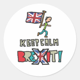 Brexit för Lugn av behålla Runt Klistermärke