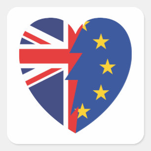 Brexit Fyrkantigt Klistermärke