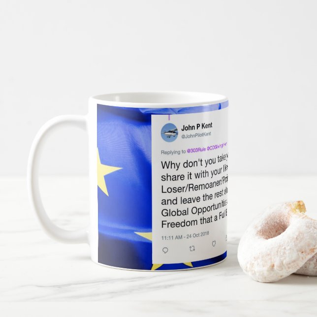 Brexit gynnar filosofimuggen kaffemugg (Med munk)