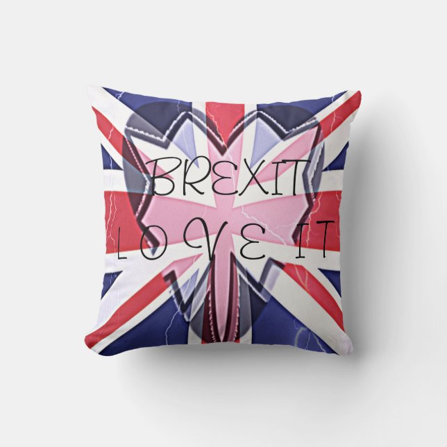 BREXIT Kärlek IT eller Lämna IT Kudde (Framsida)