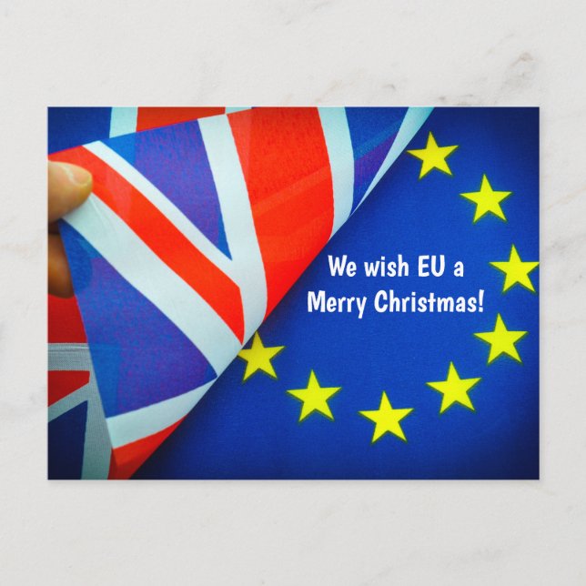 Brexit memorabilité for a major event UK löv EU Vykort (Framsida)