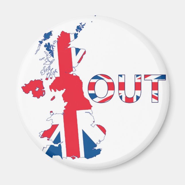 BREXIT OUT UNION JACK MAGNET (Framsidan)