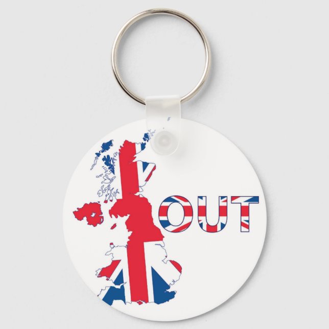 BREXIT OUT UNION JACK NYCKELRING (Framsida)