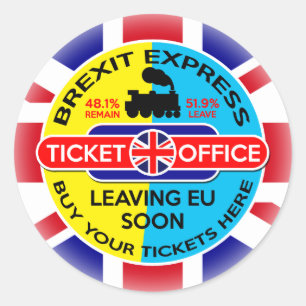 Brexit Stickers Runt Klistermärke
