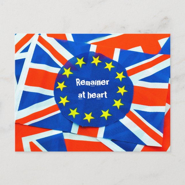 Brexit-suvenirer för en stor händelse Storbritanni Vykort (Framsida)