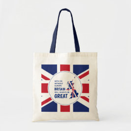 BREXIT UK Alltid Underbar UNION JACK Patriotic Tygkasse