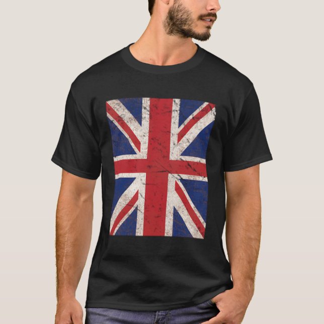 Brexit Uk British Union Jack Flagga T Shirt (Framsida)