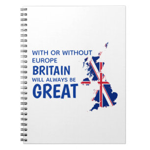 BREXIT UNDERBAR BRITAIN EUROPA ANTECKNINGSBOK