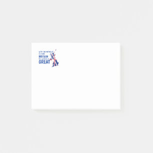 BREXIT UNDERBAR BRITAIN EUROPA POST-IT BLOCK