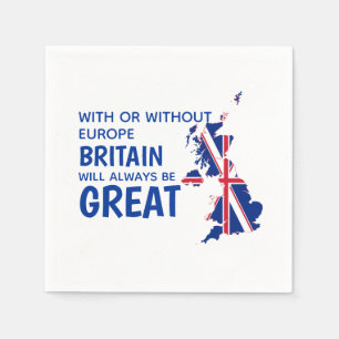 BREXIT Underbar Britain Europe Papper Pappersservett