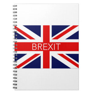 BREXIT UNION JACK - HÖG KVALITETSBILD ANTECKNINGSBOK