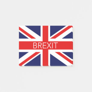BREXIT UNION JACK - HÖG KVALITETSBILD POST-IT BLOCK