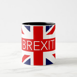 BREXIT UNION JACK - HÖG KVALITETSBILD Två-Tonad MUGG