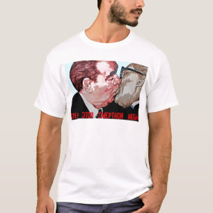 Brezhnev & Honecker kyss, galleri för östlig sid T Shirt