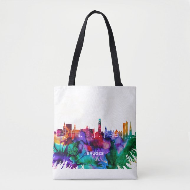 Brges Skyline Tygkasse (Framsida)
