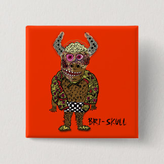 BRI-SKULL knäppas Knapp