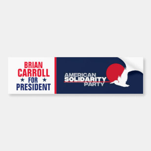 Brian Carroll för president 2020 Bildekal