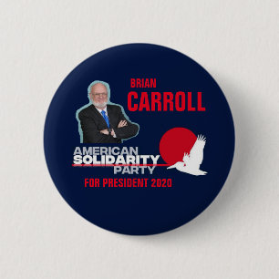 Brian Carroll för president 2020 Knapp