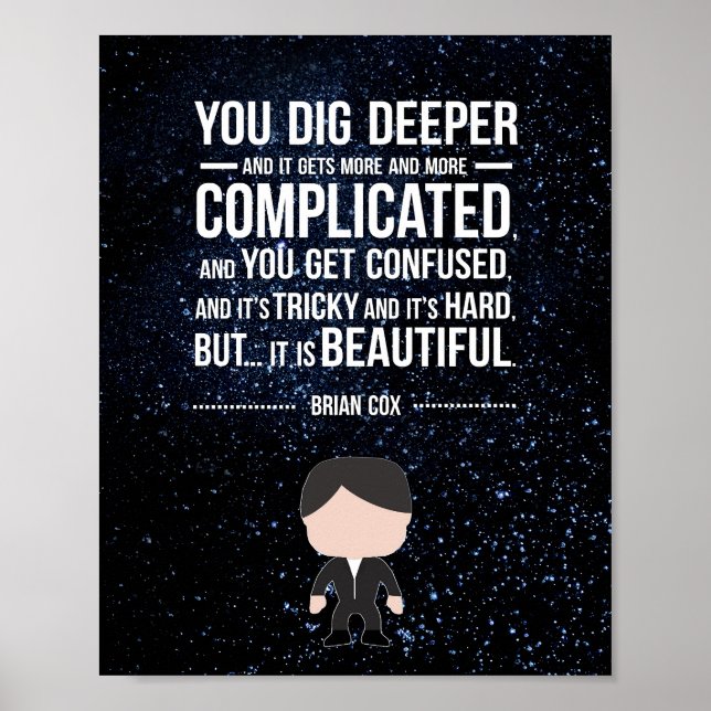 Brian Cox Quote Poster (Framsidan)