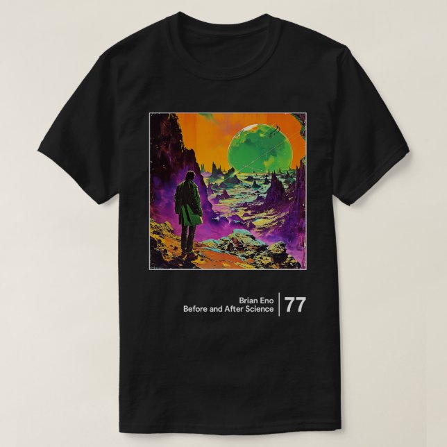 Brian Eno Minimalist Graphic-teckningsdesign T Shirt (Design framsida)