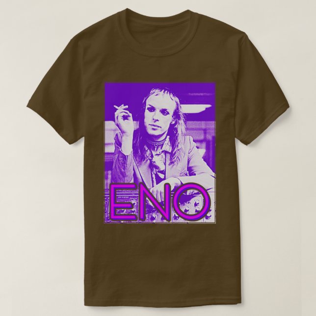 Brian Eno Retro Ambient Icon FanArt T Shirt (Design framsida)