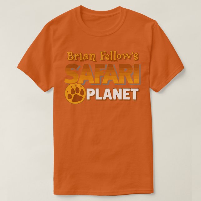 Brian Fellows Safari Planet T Shirt (Design framsida)