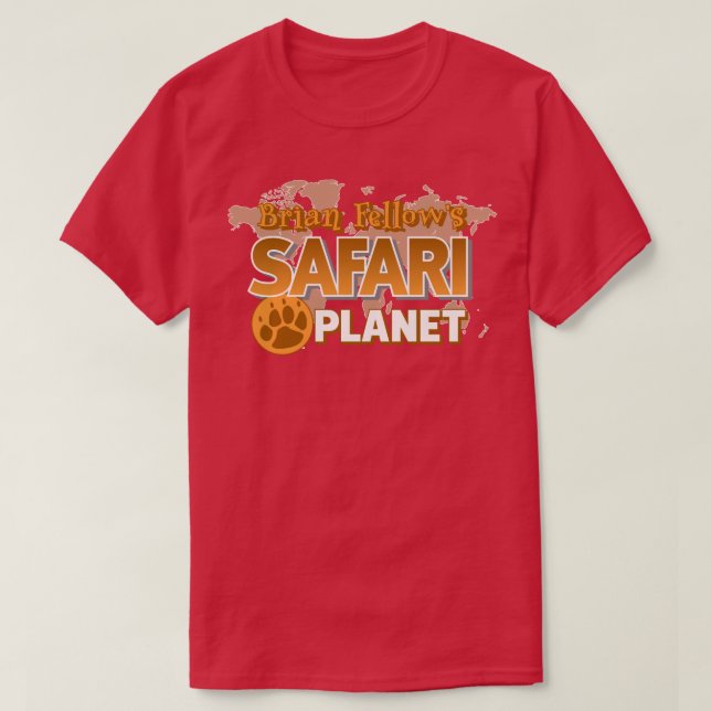 Brian Fellows Safari Planet T Shirt (Design framsida)
