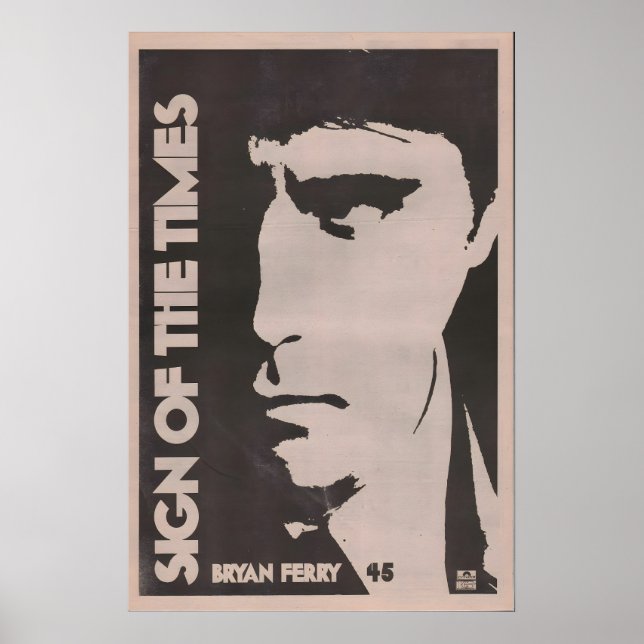 BRIAN FERRY Affisch - 1978 org. NME - Tecken på (Framsidan)