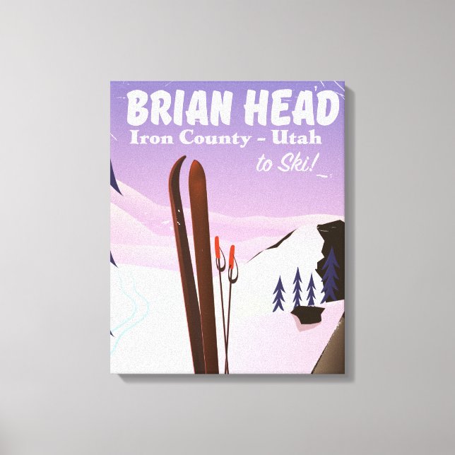 Brian Head, Iron county Utah, USA Skidposter Canvastryck (Framsida)