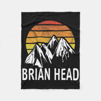 Brian Head Järn County Utah Usa Ski Resort Snowboa Fleecefilt
