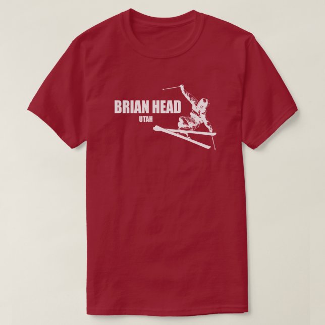 Brian Head Resort Utah Skier T Shirt (Design framsida)
